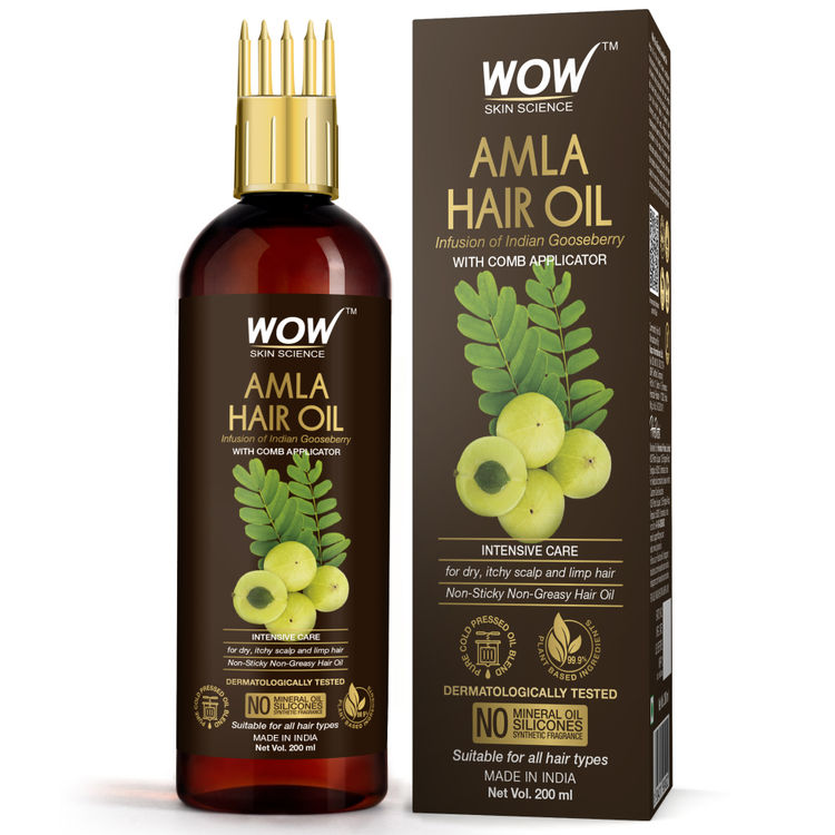 Wow Skin Science Amla Hair Oil | Grocsy