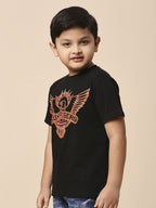 Fancode Kids Typography Printed Round Neck Sunrisers Hyderabad IPL T-Shirt | Grocsy