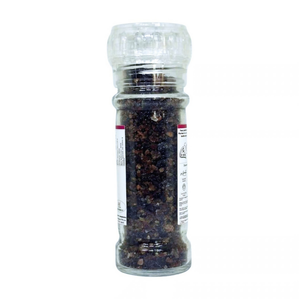 Tassyam Organics Black Salt Granules Grinder Bottle | Grocsy