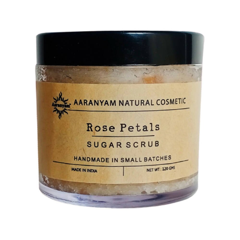 Aaranyam Rose Petals Sugar Scrub For Face & Body | Grocsy