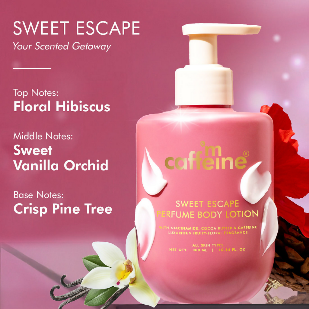 mCaffeine Sweet Escape Perfume Body Lotion | Grocsy
