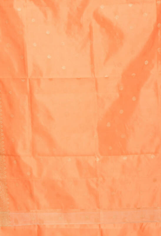 Mominos Fashion Moeza Women's Banarsi Silk Woven Design Peach Dupatta | Grocsy