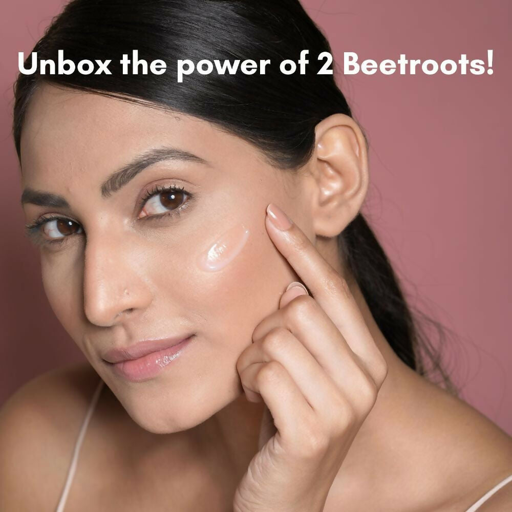 The Skin Diet Company Beetroot Moisturiser Lightweight, Non-Greasy - Dry/Oily Skin + Hyaluronic Acid | Grocsy