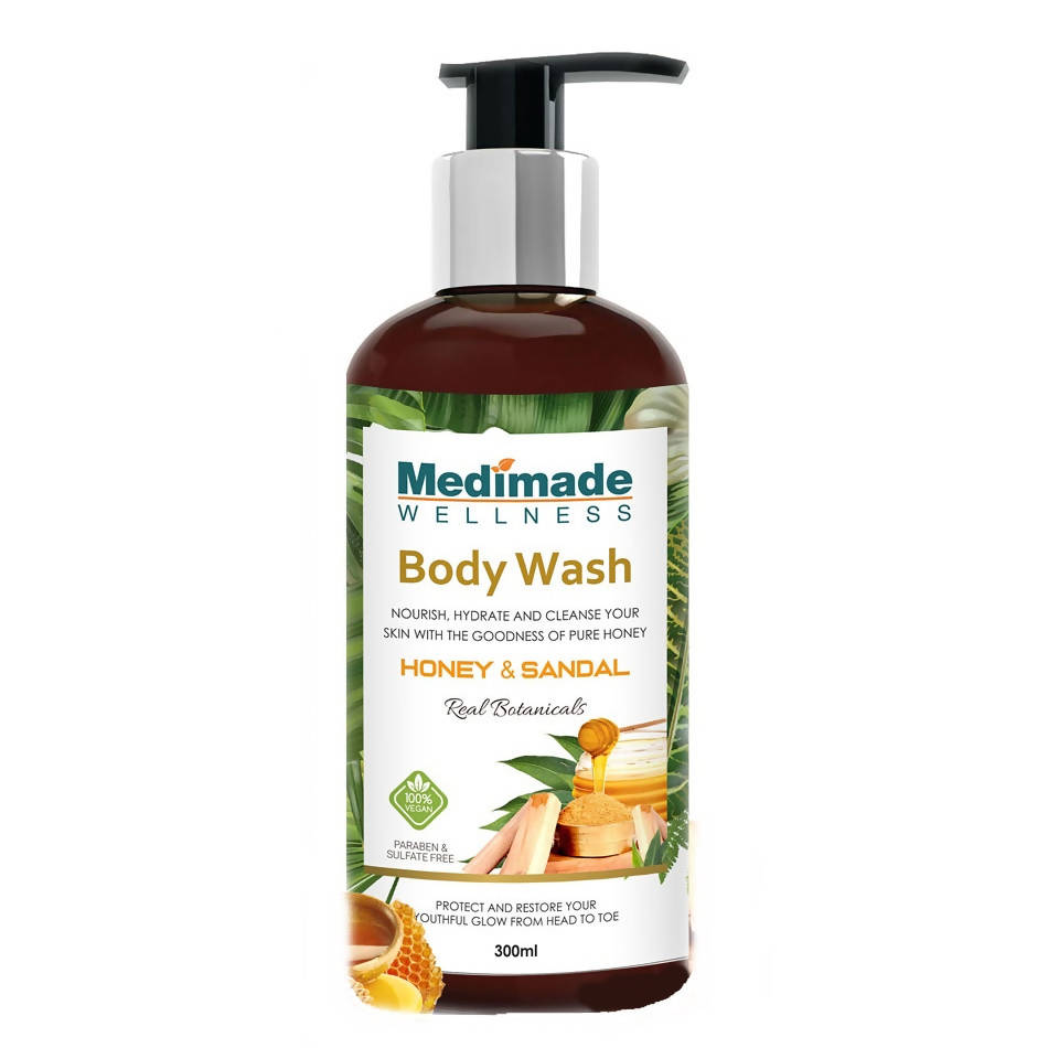 Medimade Wellness Honey & Sandal Body Wash | Grocsy