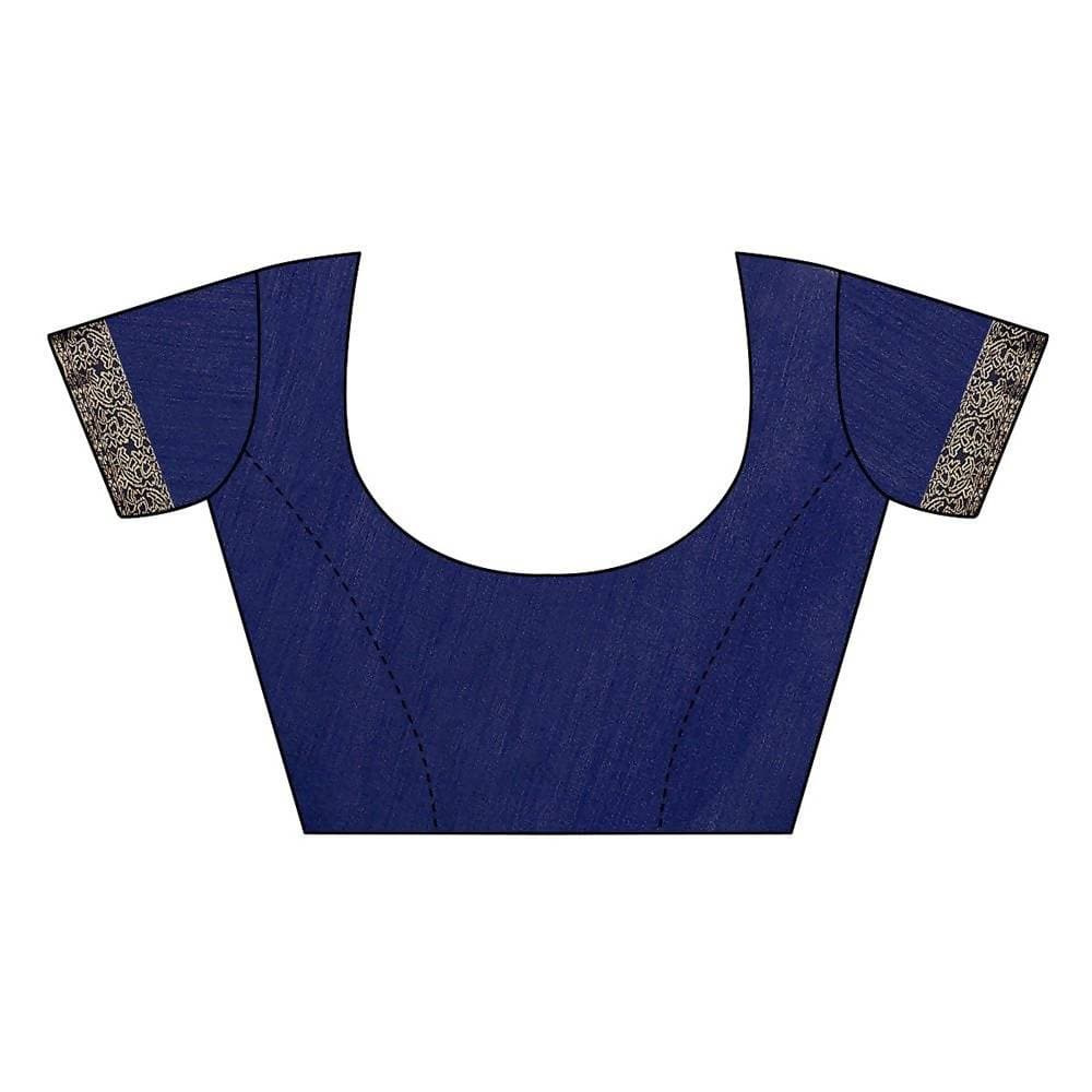 Vamika Navy Georgette Lace Work Saree (Prachi Navy) | Grocsy