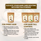 Wild Organic Reetha Powder Natural Hair Cleanser | Grocsy