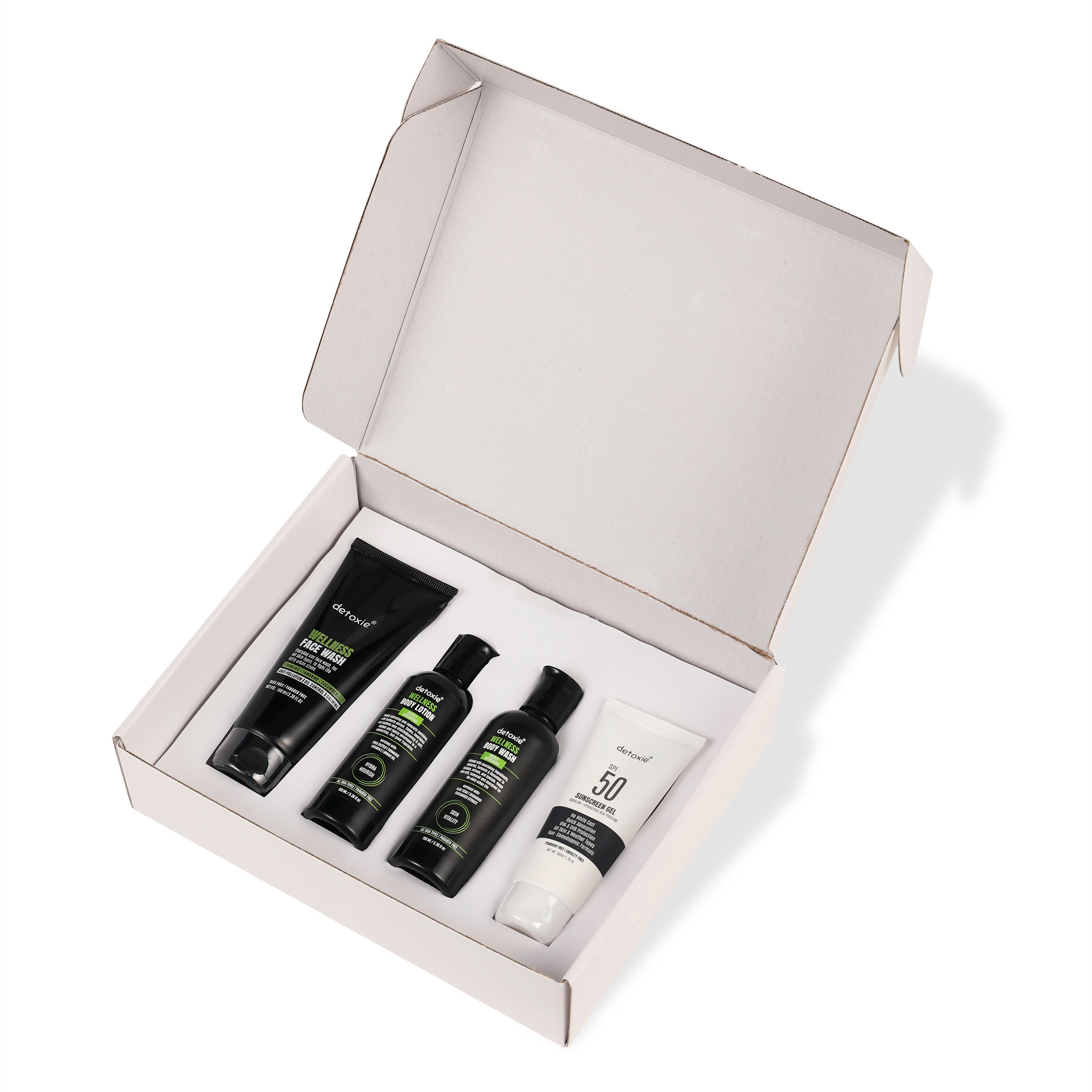 Detoxie Wellness The Unwind Experience Unisex Daily Urban Skin Protection & Care Kit | Grocsy
