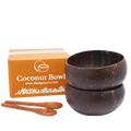 Thenga Handmade Jumbo Coconut Shell Bowls with Spoons | Grocsy