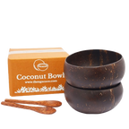 Thenga Handmade Jumbo Coconut Shell Bowls with Spoons | Grocsy