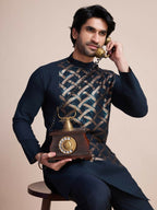 Vastranavya Traditional Festival Wear Pure Silk Thread & Sequence Embroidered Work Kurta | Grocsy