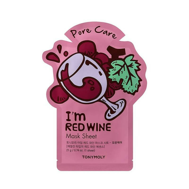 Tonymoly I'M Red Wine Mask Sheet - Korean Skincare | Grocsy