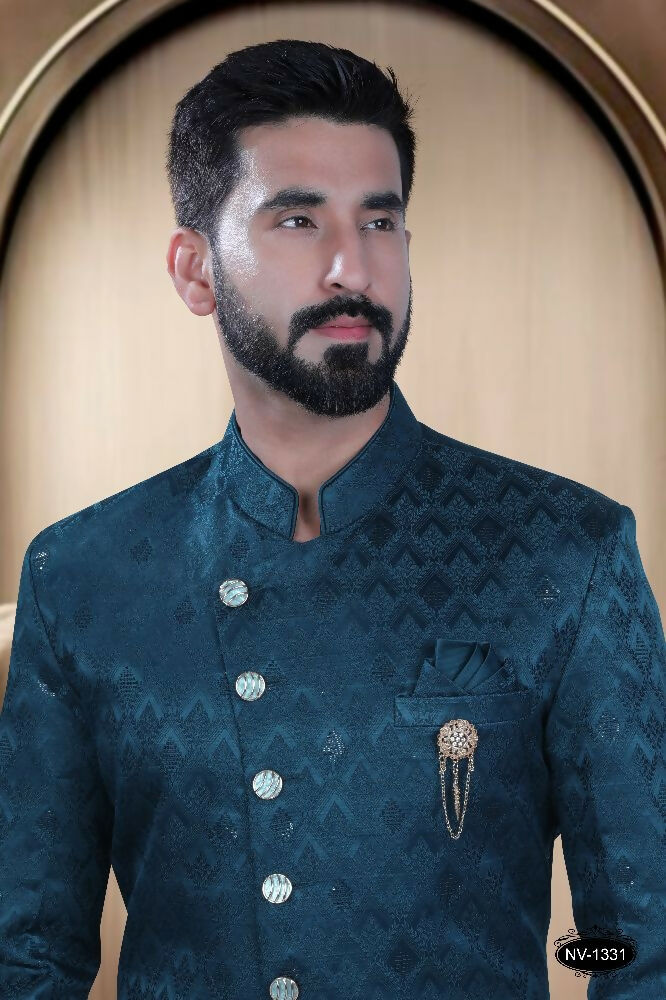 Joban Fashion Men's Blue TR Kurta with Pyjama | Grocsy
