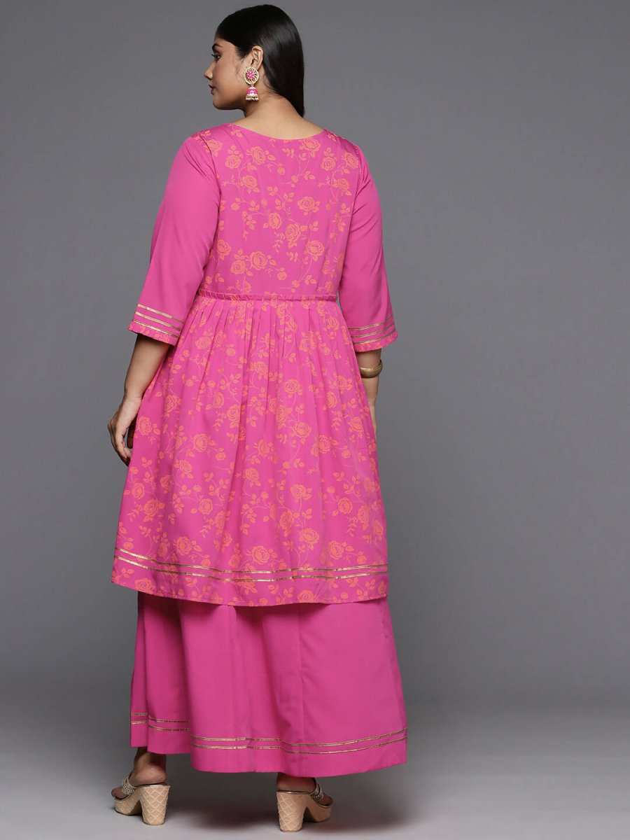 Ahalyaa Women's Traditional wear Ethnic Dress - PINK | Grocsy