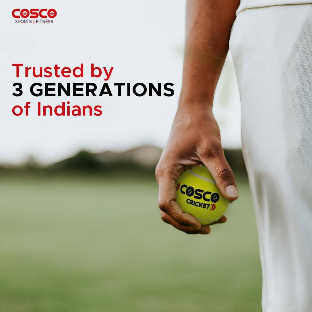 Cosco Light Cricket Tennis Balls (Pack of 3) - Limited Time Offer - Swadesiicart