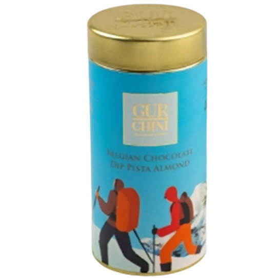 Gur Chini Belgian Chocolate Dip Pista Almond | Grocsy