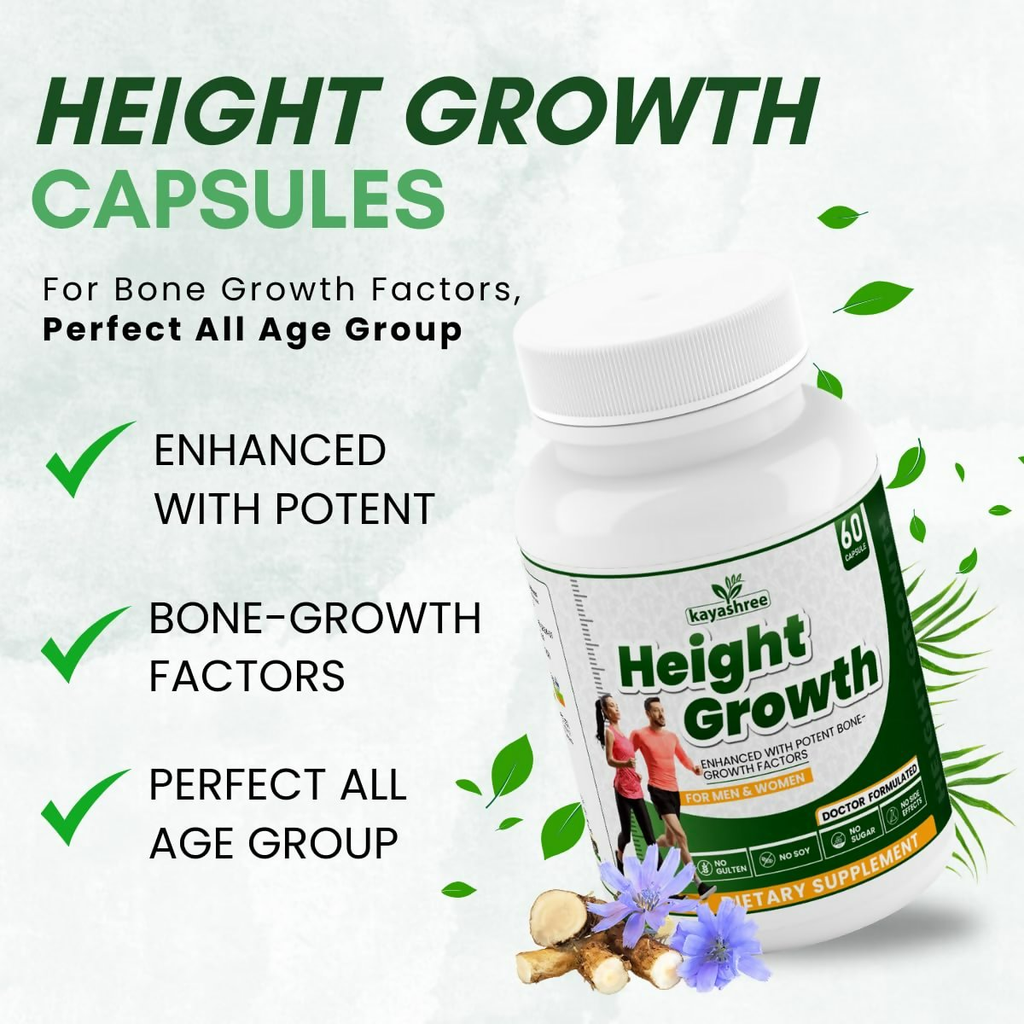 Kayashree Height Growth Capsules Height Increase For Men & Women | Grocsy