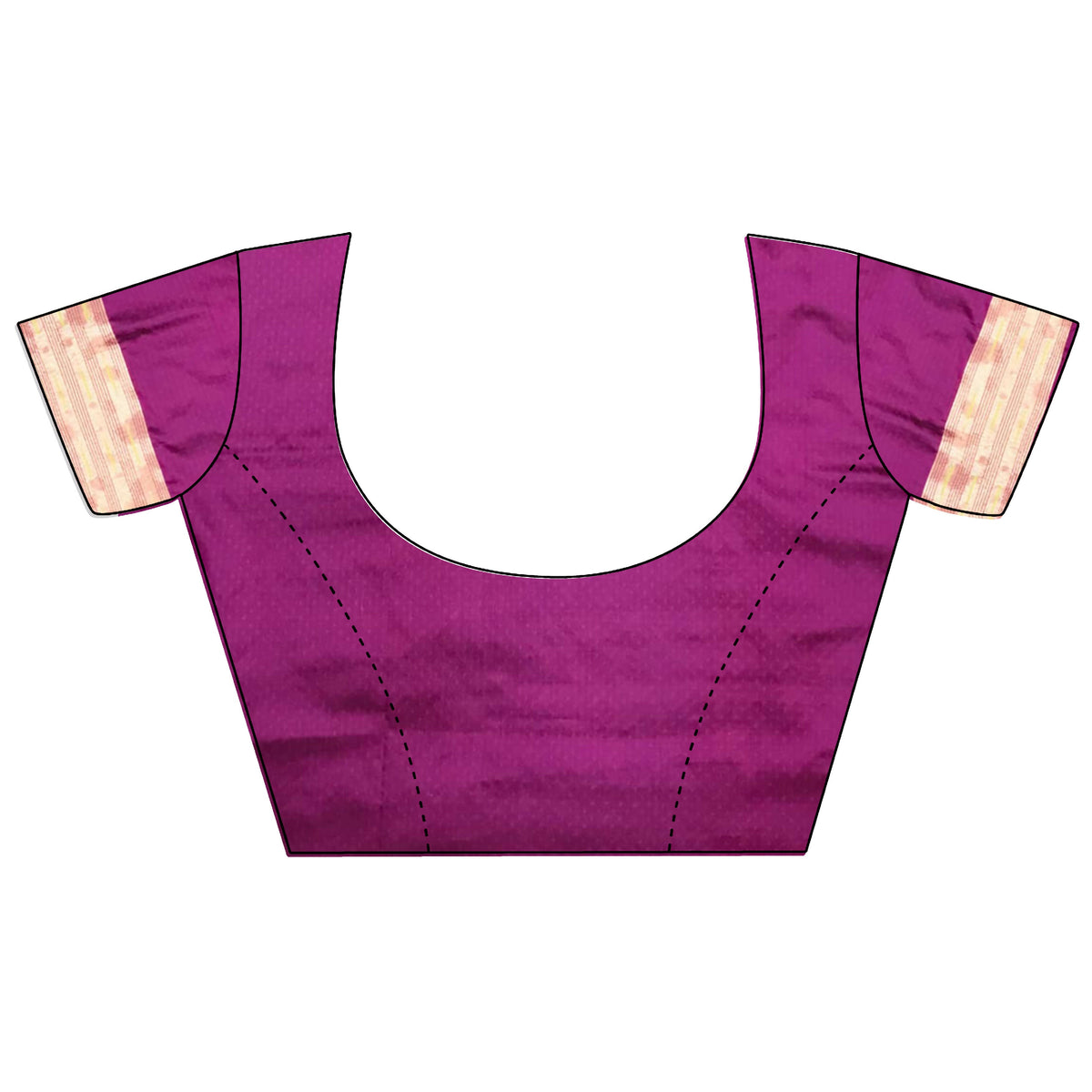 Joban Fashion Maroon Jacquard Butti Soft Lichi Silk Paithani Saree | Grocsy