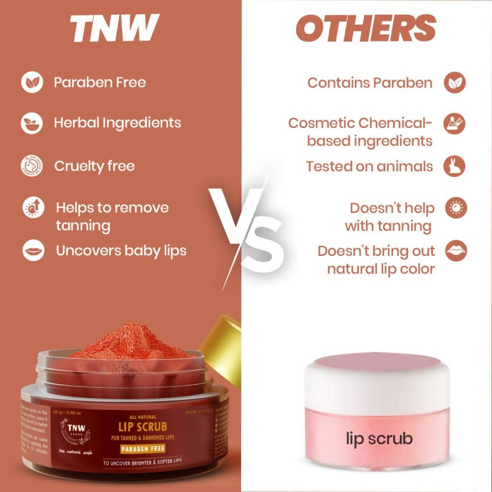 The Natural Wash All Natural Lip Scrub For Tanned & Darkened Lips | Grocsy
