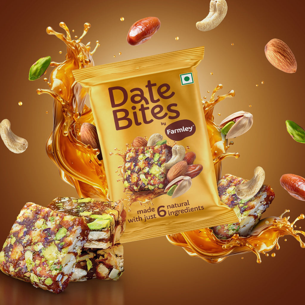 Farmley Date bites pack of 18- All Flavors | Grocsy