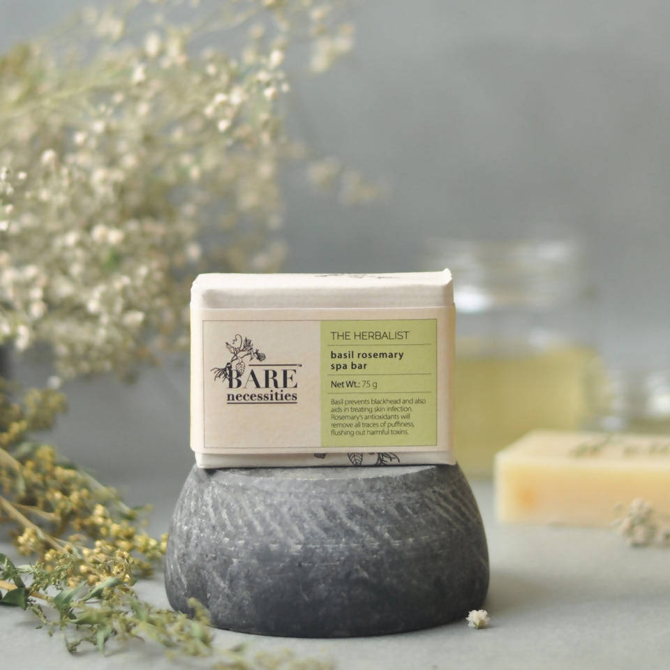 Bare Necessities The Herbalist Basil Rosemary Spa Bar | Grocsy