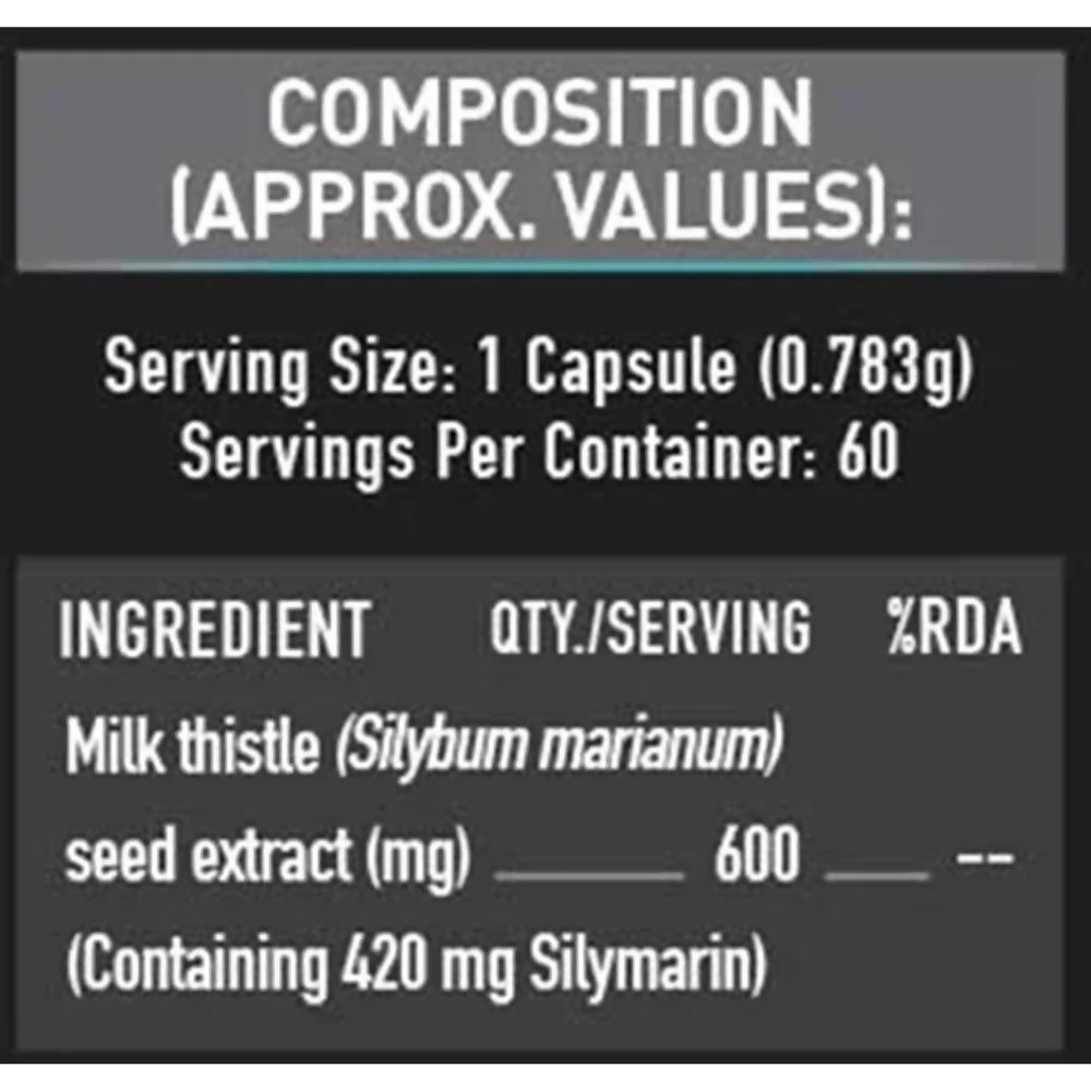 MuscleBlaze Milk Thistle Tablets | Grocsy