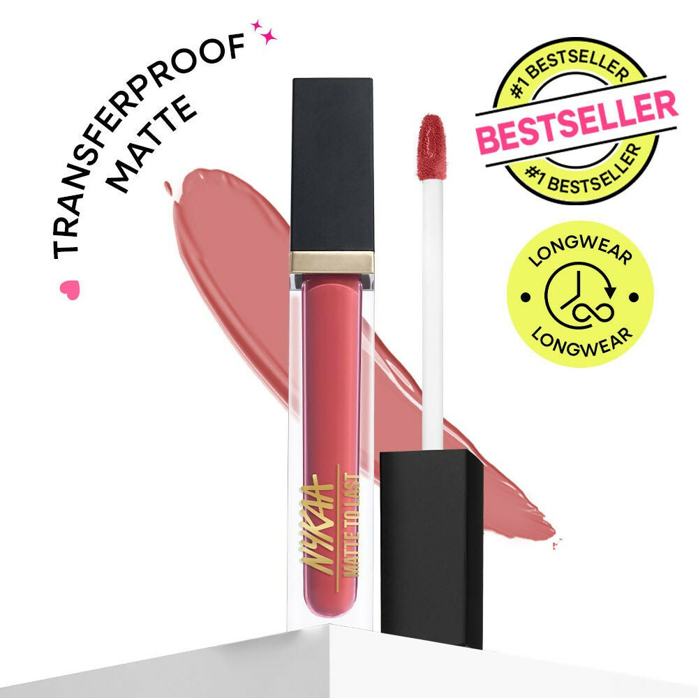 Nykaa Matte To Last ! Transferproof Liquid Lipstick - Bombae -01 | Grocsy