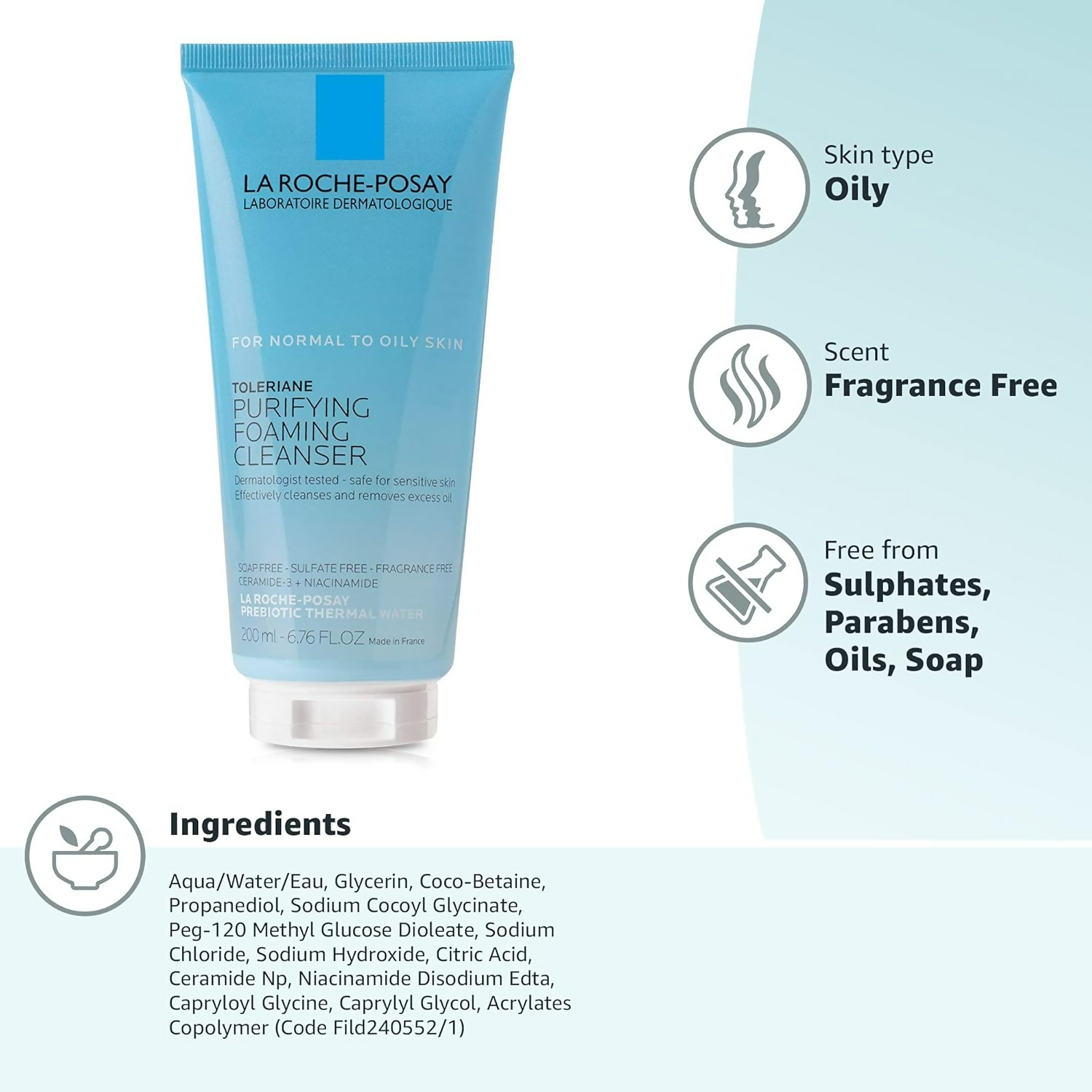La Roche-Posay Toleriane Face Wash | Grocsy