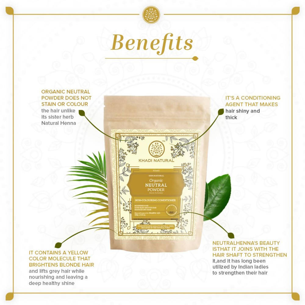 Khadi Natural Organic Neutral Powder | Grocsy