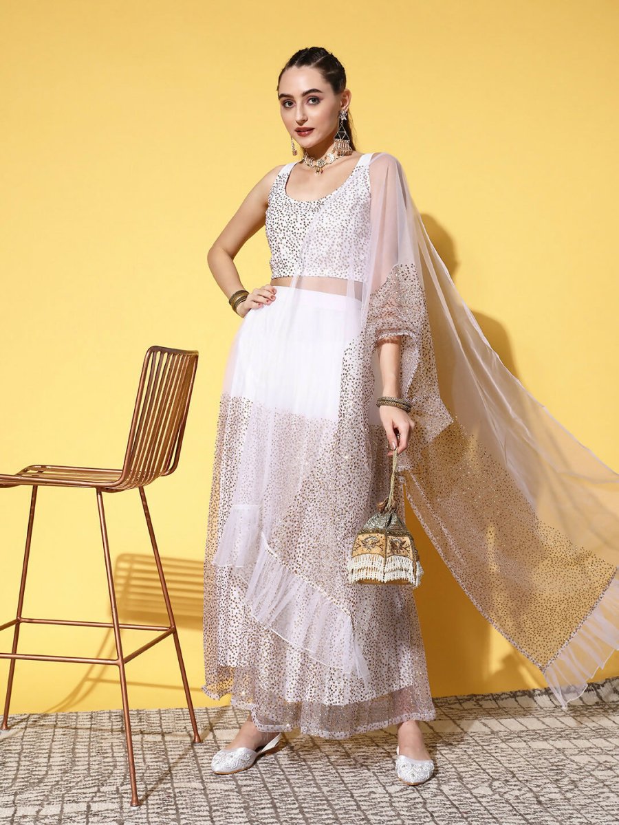 Ahalyaa women's wear Traditional wear lehenga choli - White | Grocsy