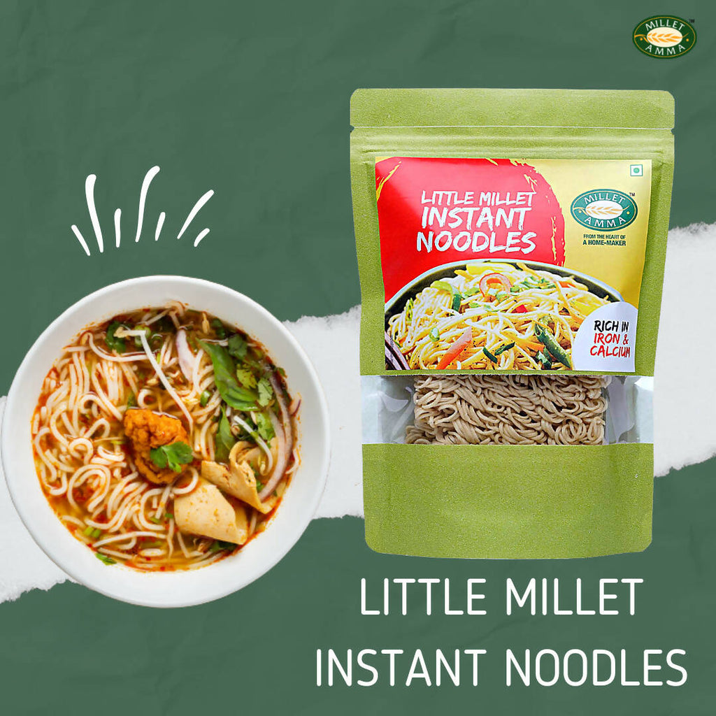 Millet Amma Little Millet Instant Noodles | Grocsy
