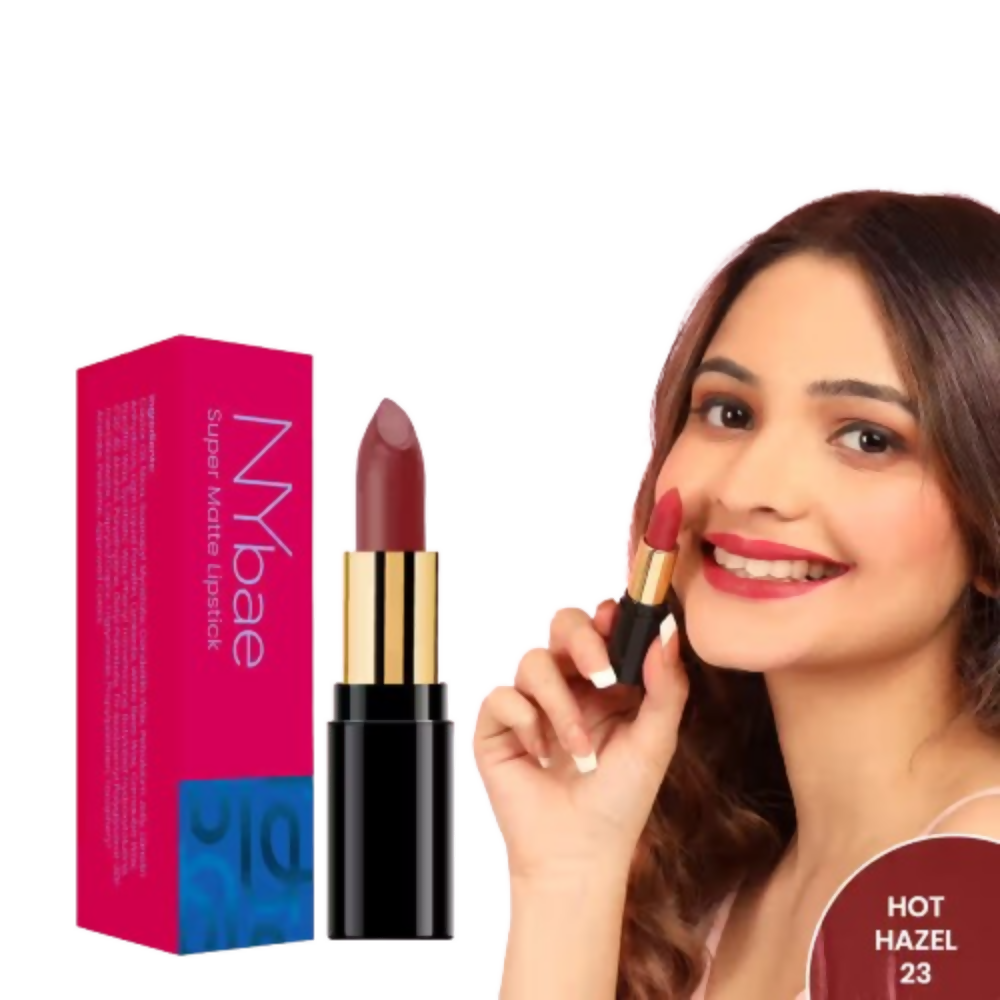 NY Bae Super Matte Lipstick - Hot Hazel 23 | Grocsy