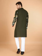Vastranavya Exclusive Wedding Wear Viscose Rayon Thread Embroidered Work Kurta | Grocsy