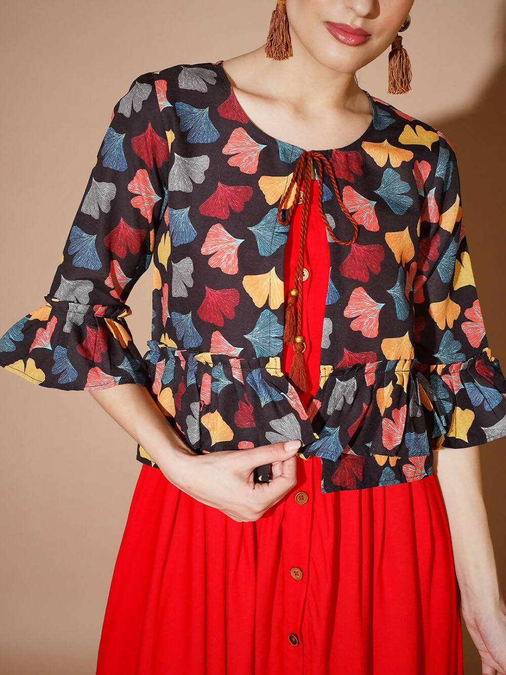 Myshka Women Multi Solid Dresses | Grocsy
