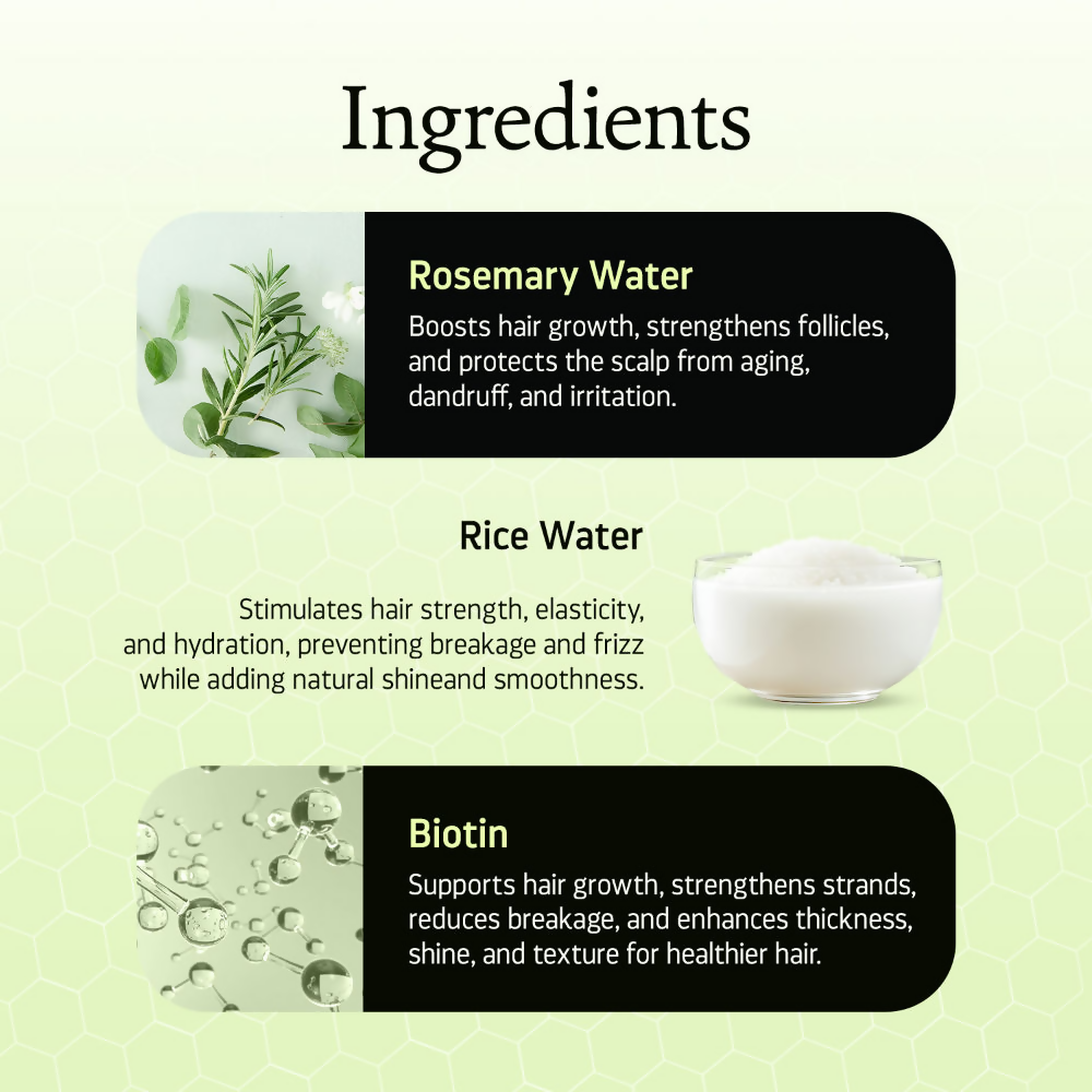 Indulgeo Essentials Rosemary And Rice Water Hair Growth Spray | Grocsy