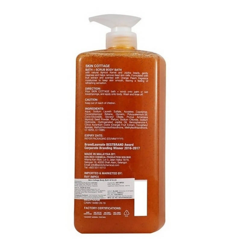 Skin Cottage Body Bath Scrub Orange Peach Essence | Grocsy