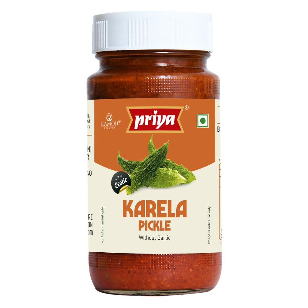 Priya Bittergourd (Karela) Pickle Without Garlic | Grocsy