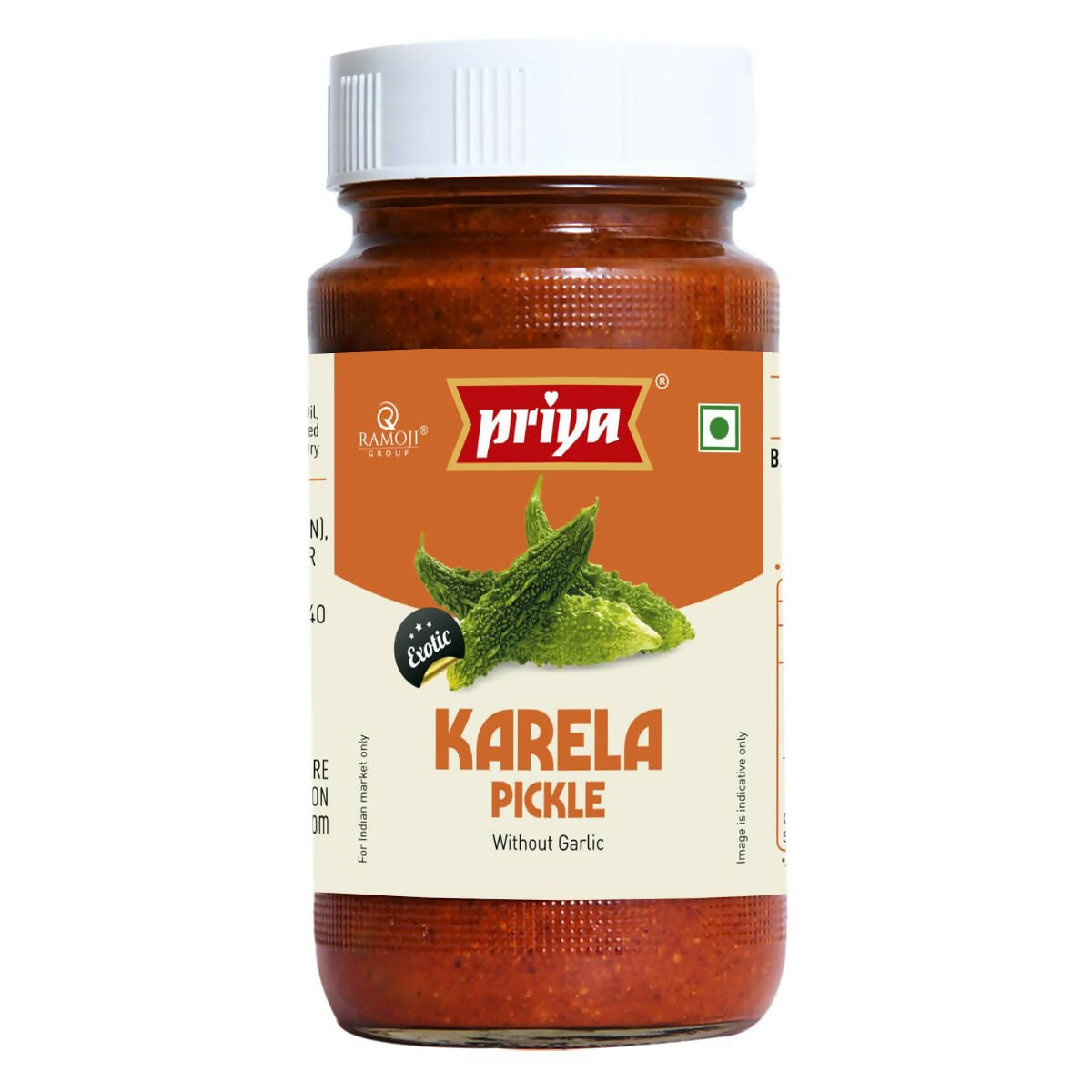 Priya Bittergourd (Karela) Pickle Without Garlic | Grocsy