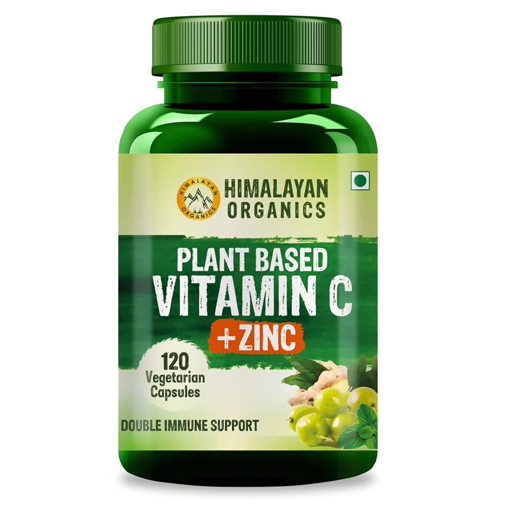 Himalayan Organics Plant Based Vitamin C + Zinc Double Immune Support Vegetarian Capsules | Grocsy