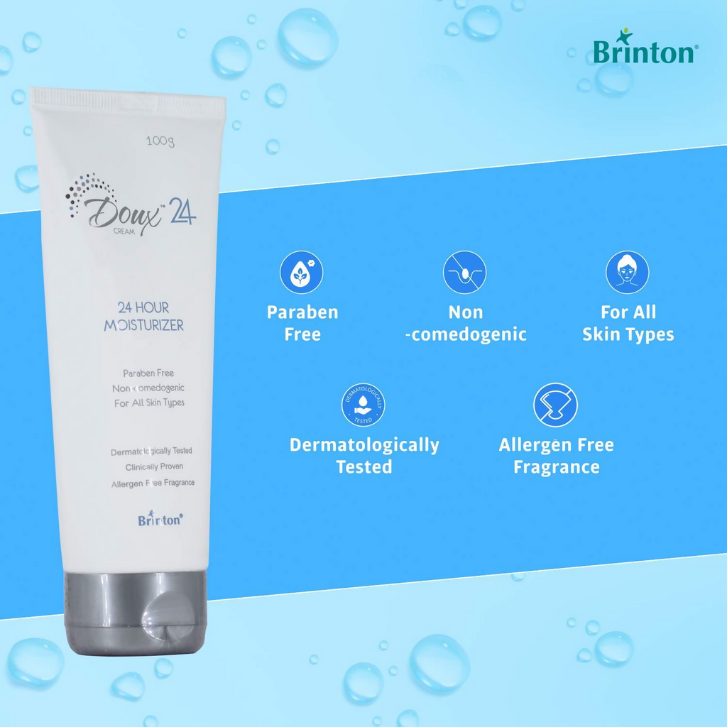 Brinton Doux 24-Hour Moisturizer Cream, For All Skin Types | Grocsy