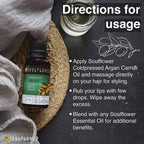 Soulflower Cold Pressed Argan Carrier Oil Pure & Natural | Grocsy