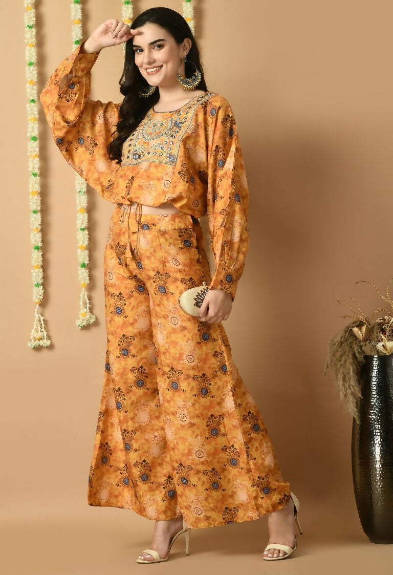 Joban Fashion Mustard Maslin Kurta Set | Grocsy