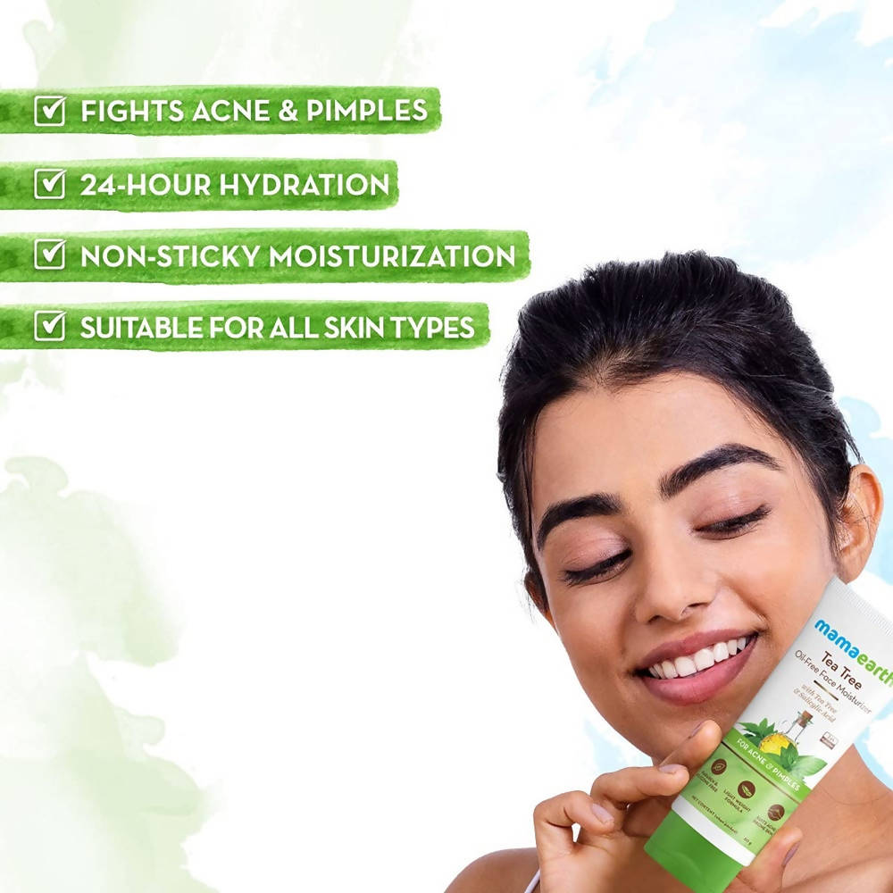 Mamaearth Tea Tree Oil-Free Face Moisturizer For Acne And Pimples | Grocsy