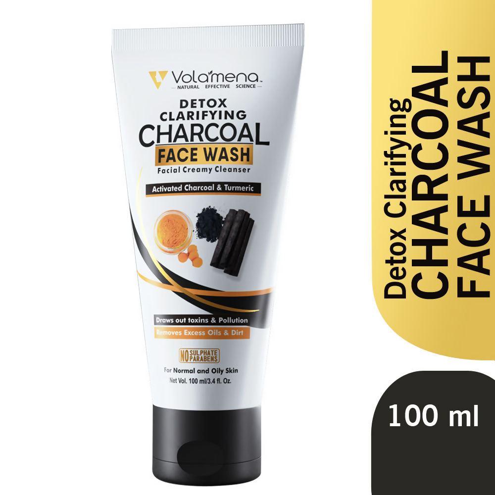 Volamena Detox Clarifying Charcoal Face Wash | Grocsy