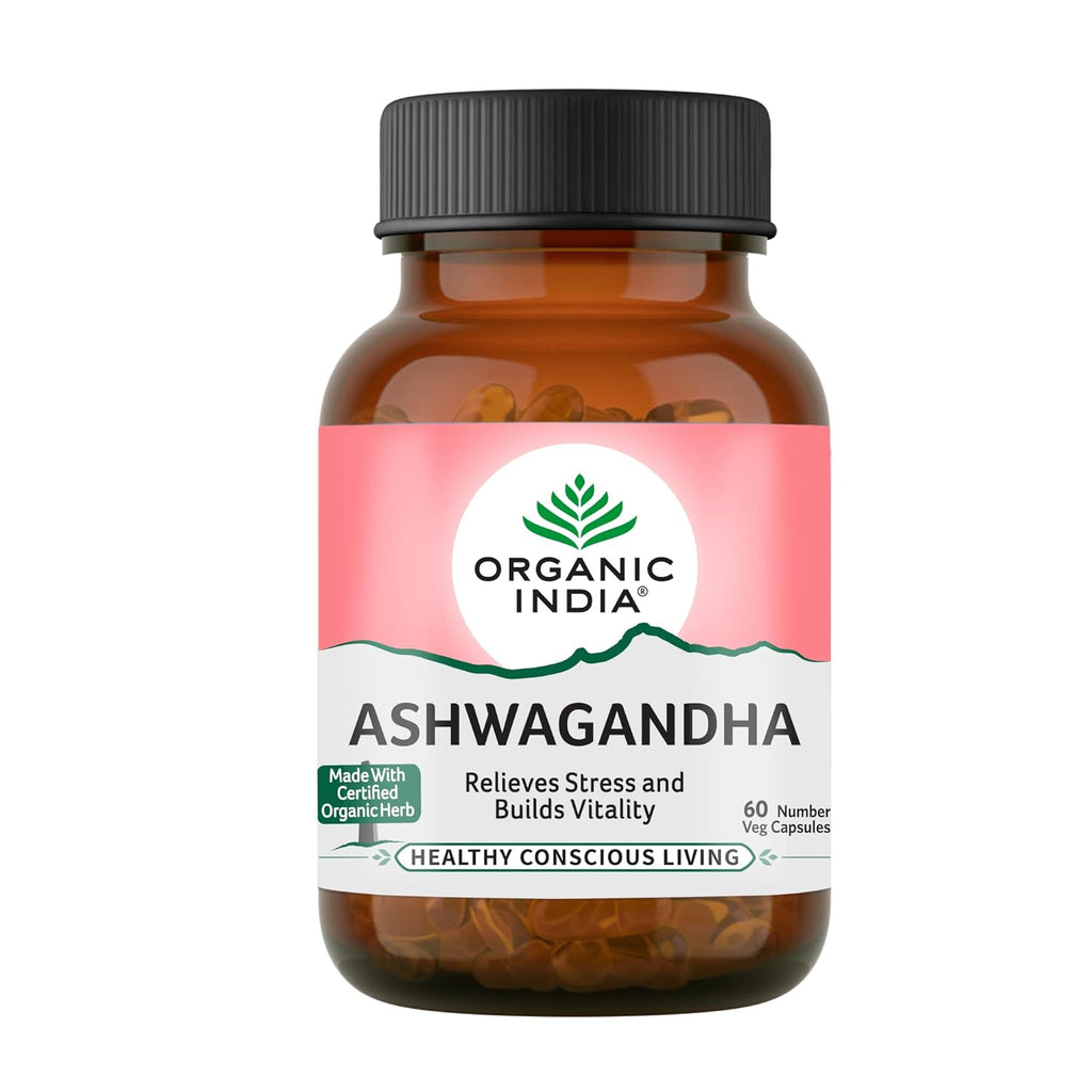 Organic India Ashwagandha Caps | Grocsy