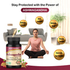 Jagat Pharma Ashwagandha Capsules | Helps Relieve Stress and Anxiety | Grocsy