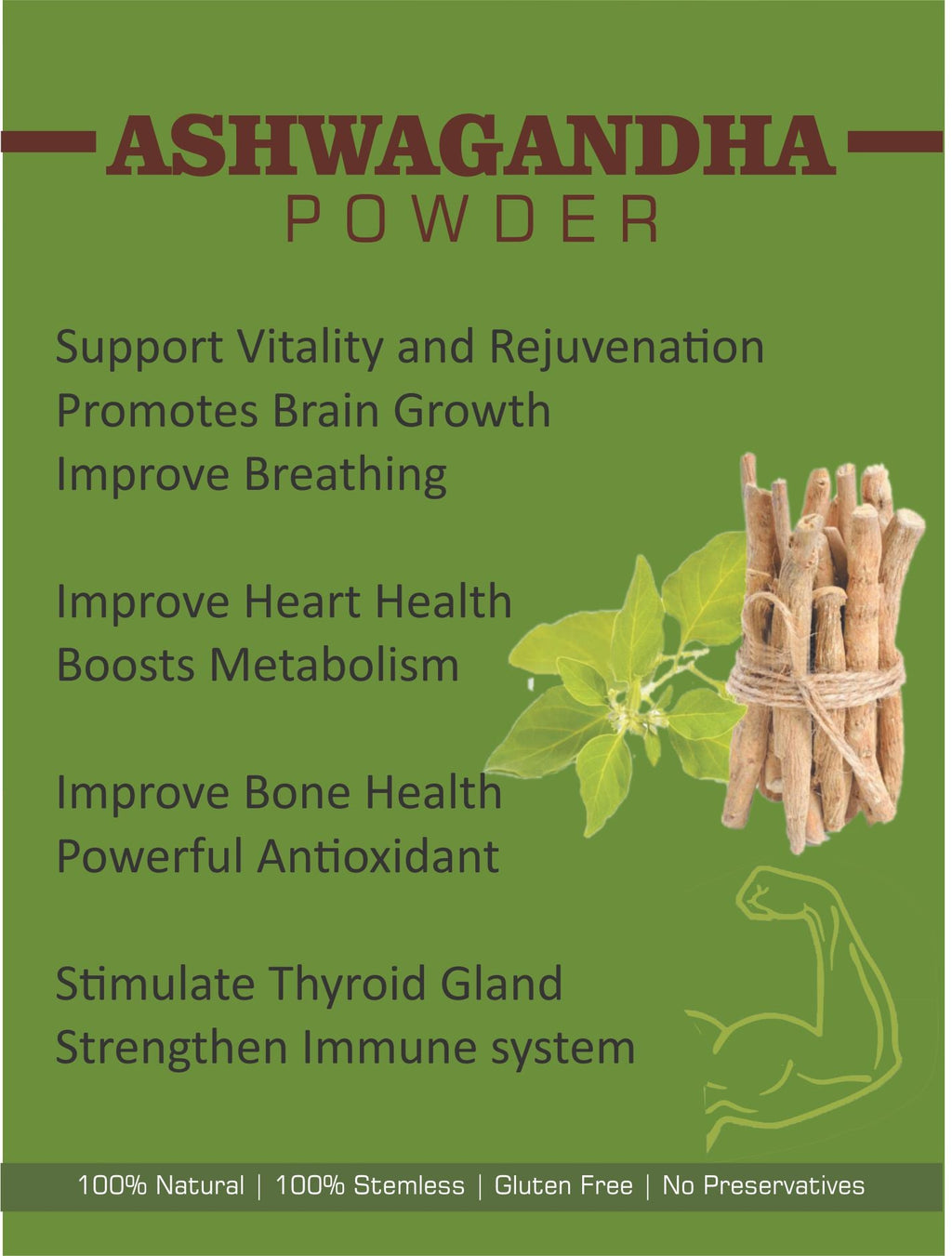Spag Herbals Ashwagandha Powder | Grocsy
