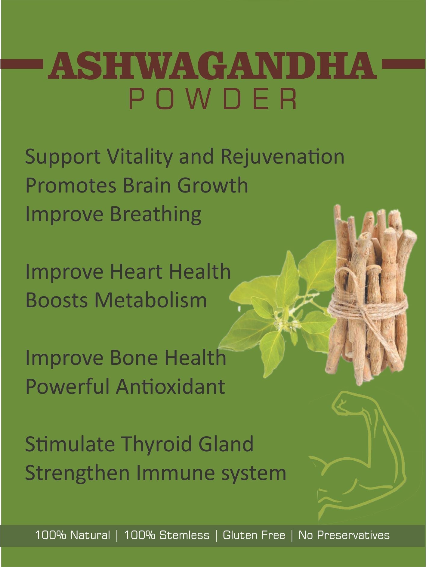 Spag Herbals Ashwagandha Powder | Grocsy