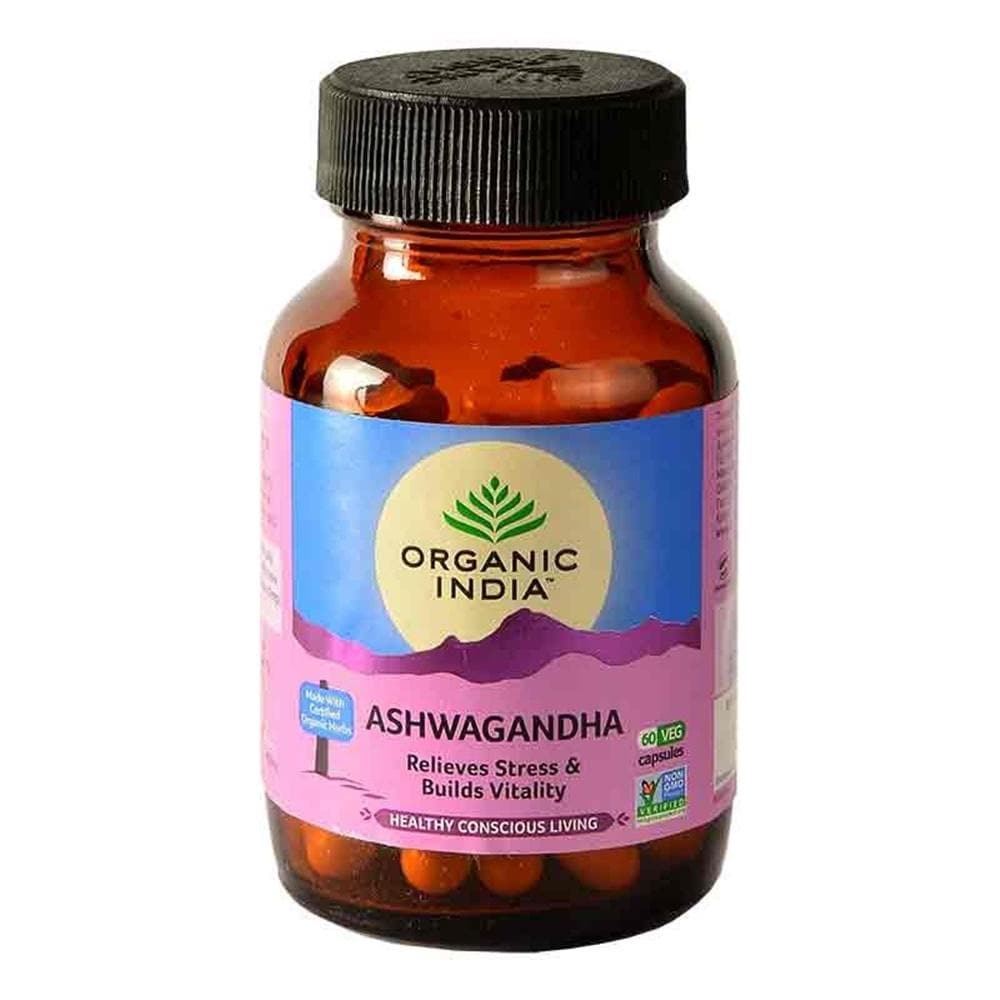 Organic India Ashwagandha Caps | Grocsy