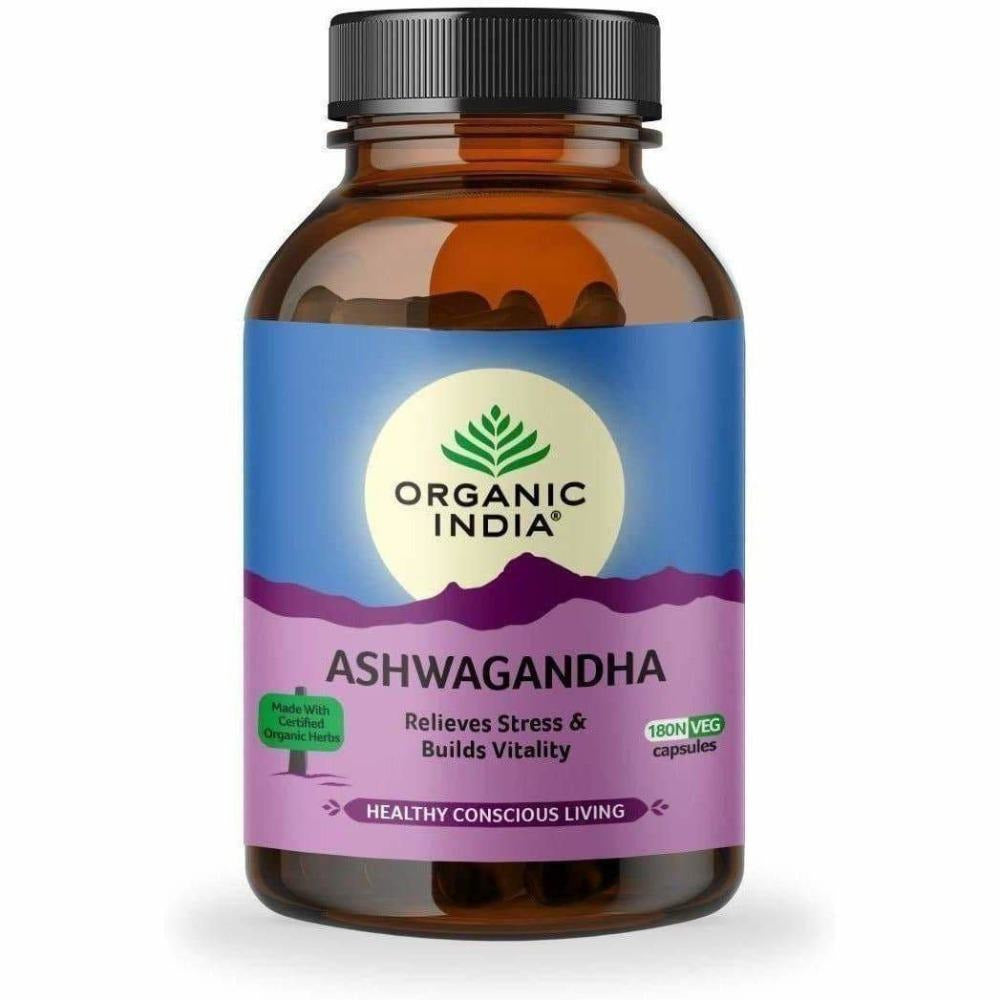 Organic India Ashwagandha Caps | Grocsy