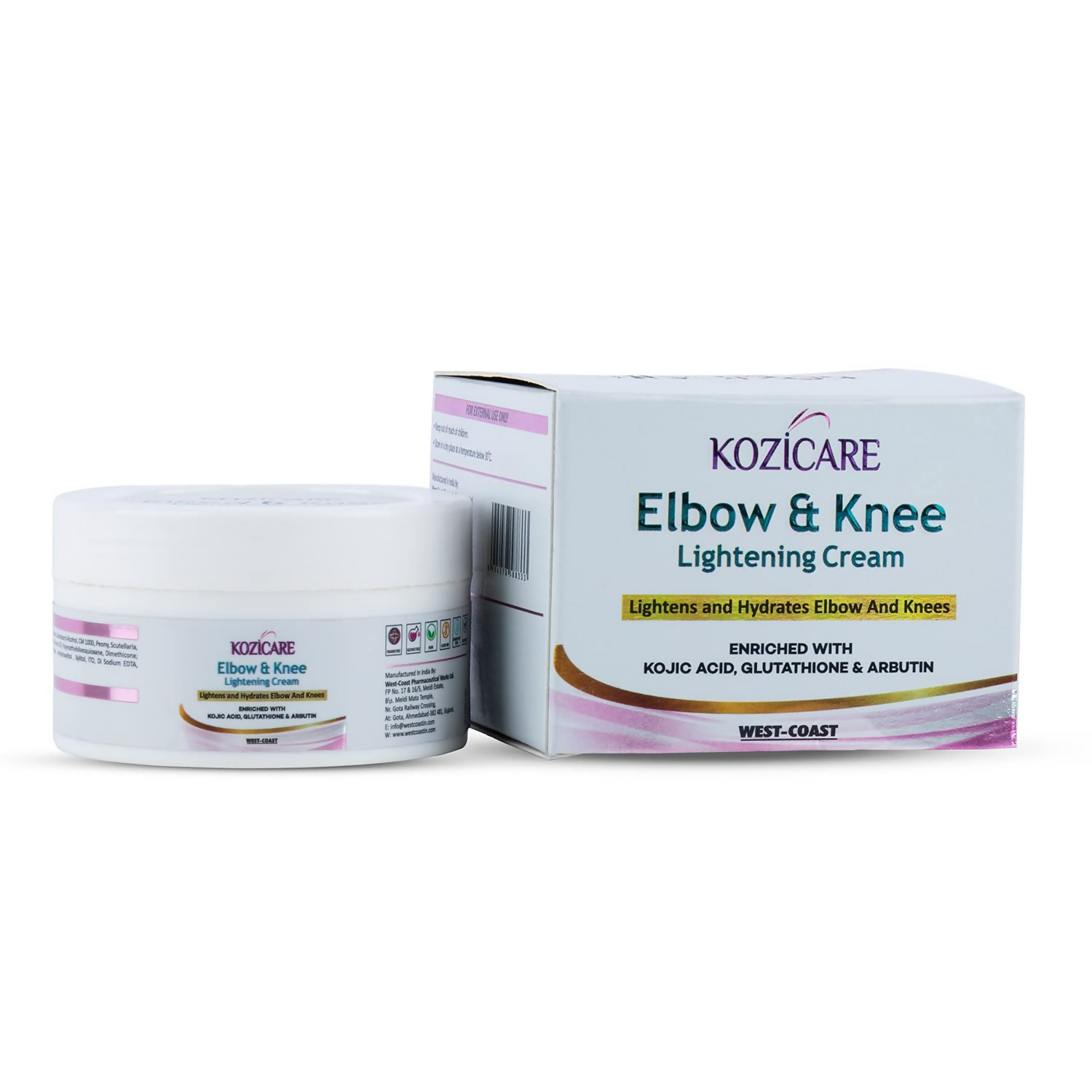 Healthvit Kozicare Elbow & Knee Lightening Cream | Grocsy